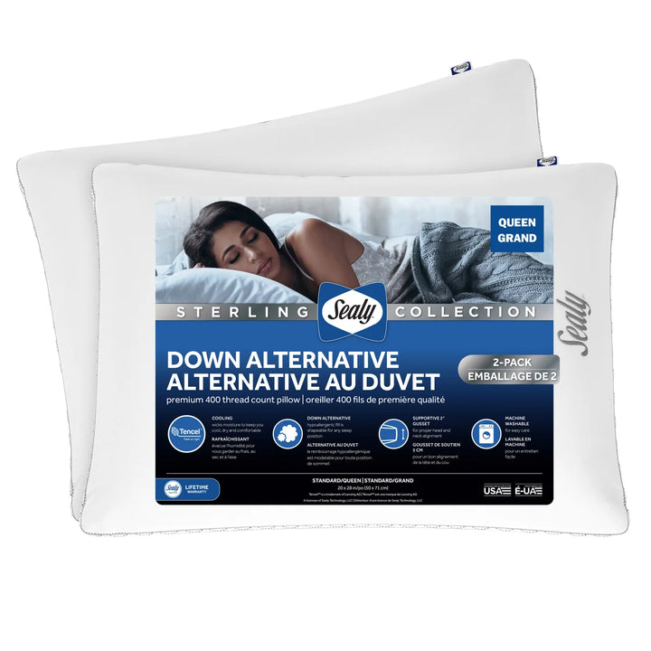 Sealy - Set of 2 Down Alternative Pillows
