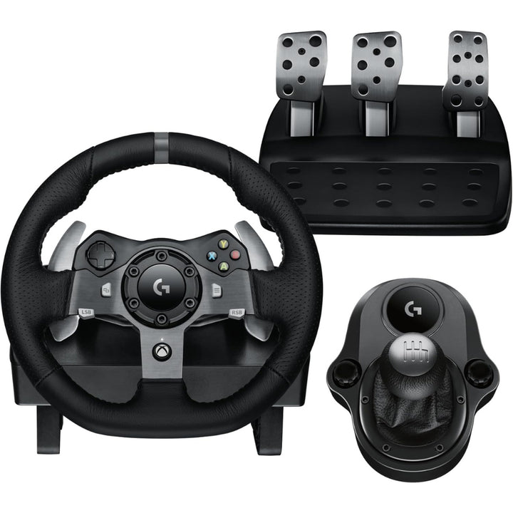 Logitech - G920 Driving Force Racing Wheel + Pedals + Shifter