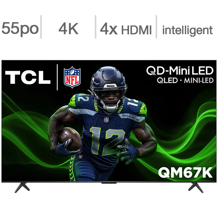TCL - 55-inch Class QD-Mini LED 4K UHD TV - QM67K Series