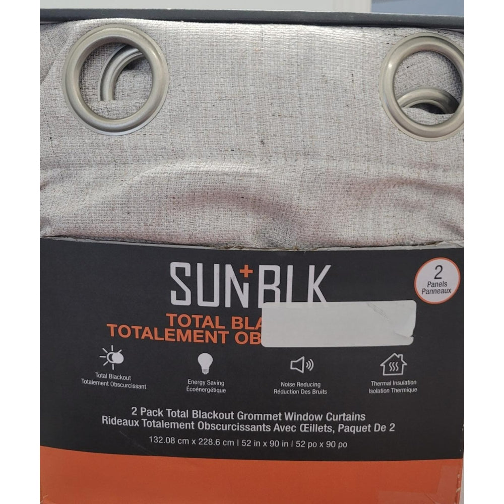 Sun+BLK - Ensemble de deux rideaux occultant