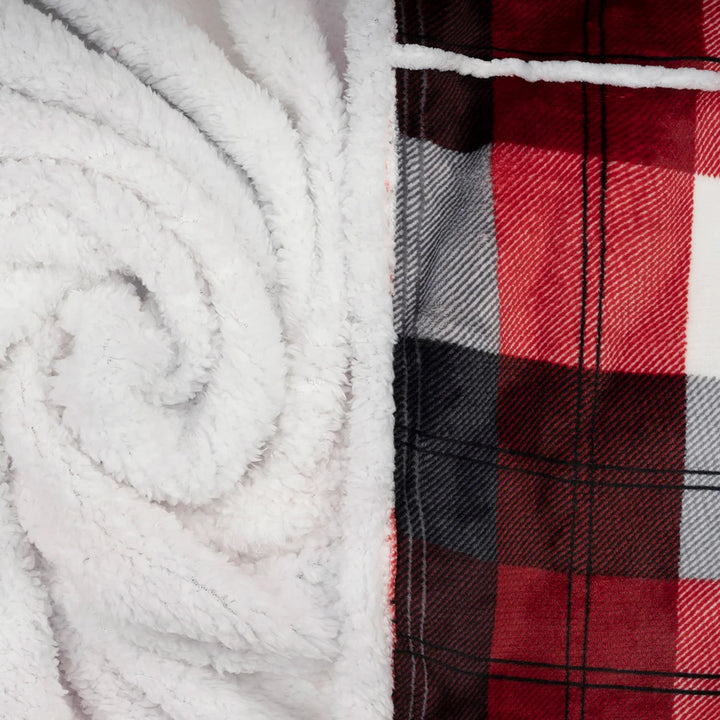 Life Comfort Sherpa Hooded Throw