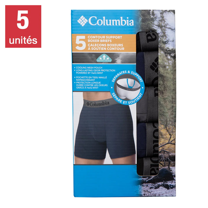 Columbia - Caleçons pour hommes, paquet de 5