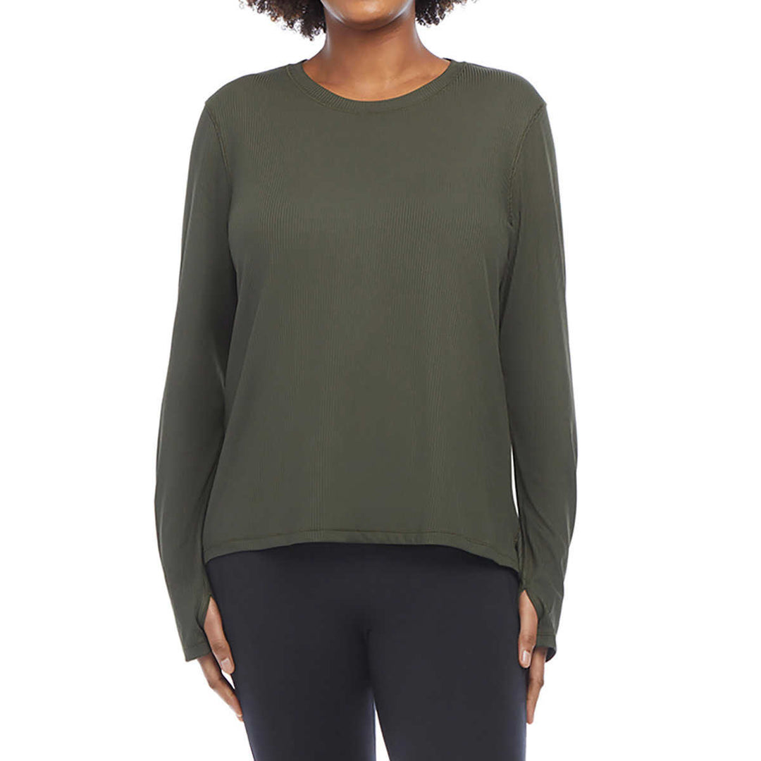 Danskin – Ribbed Long Sleeve Top