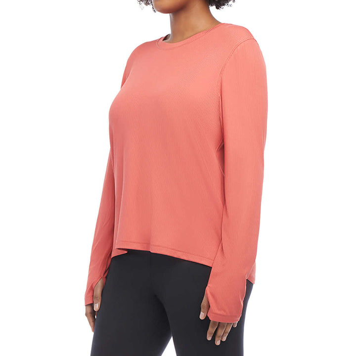 Danskin – Ribbed Long Sleeve Top