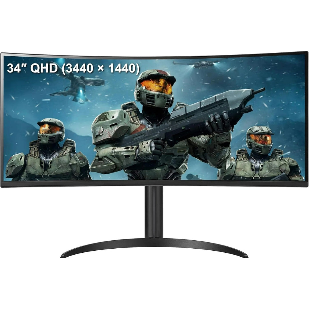 LG - LG 34WP60C-B 34-Inch Curved Gaming Monitor