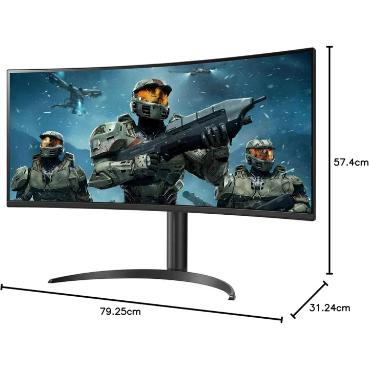 LG - LG 34WP60C-B 34-Inch Curved Gaming Monitor