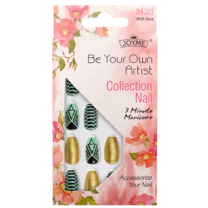 Joyme - Faux ongles à coller, 24 pièces