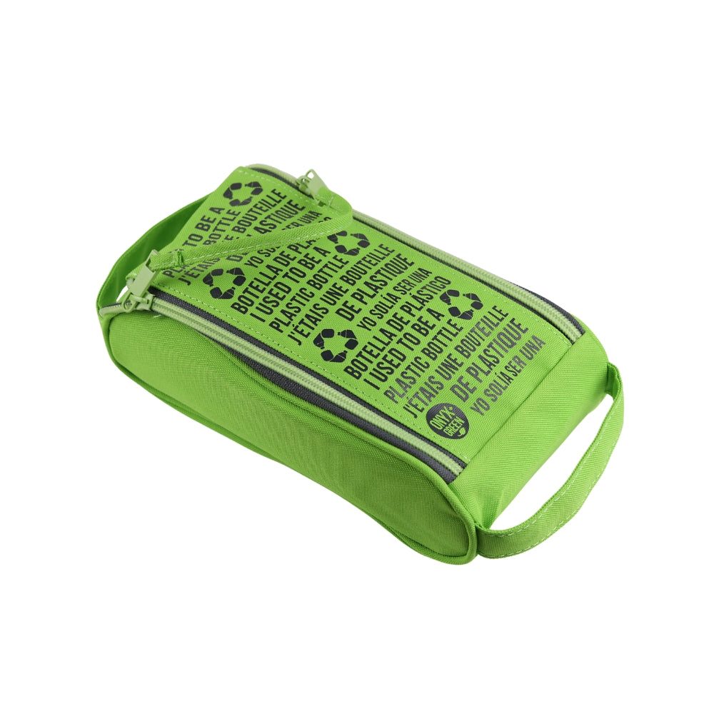 Onyx & Green - Étui à 2 fermetures éclairs