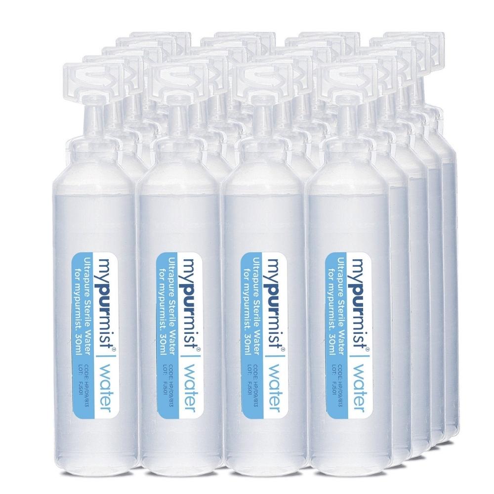MyPurMist - Ensemble de 2 boîtes de 20 recharges d’eau stérile ultrapure
