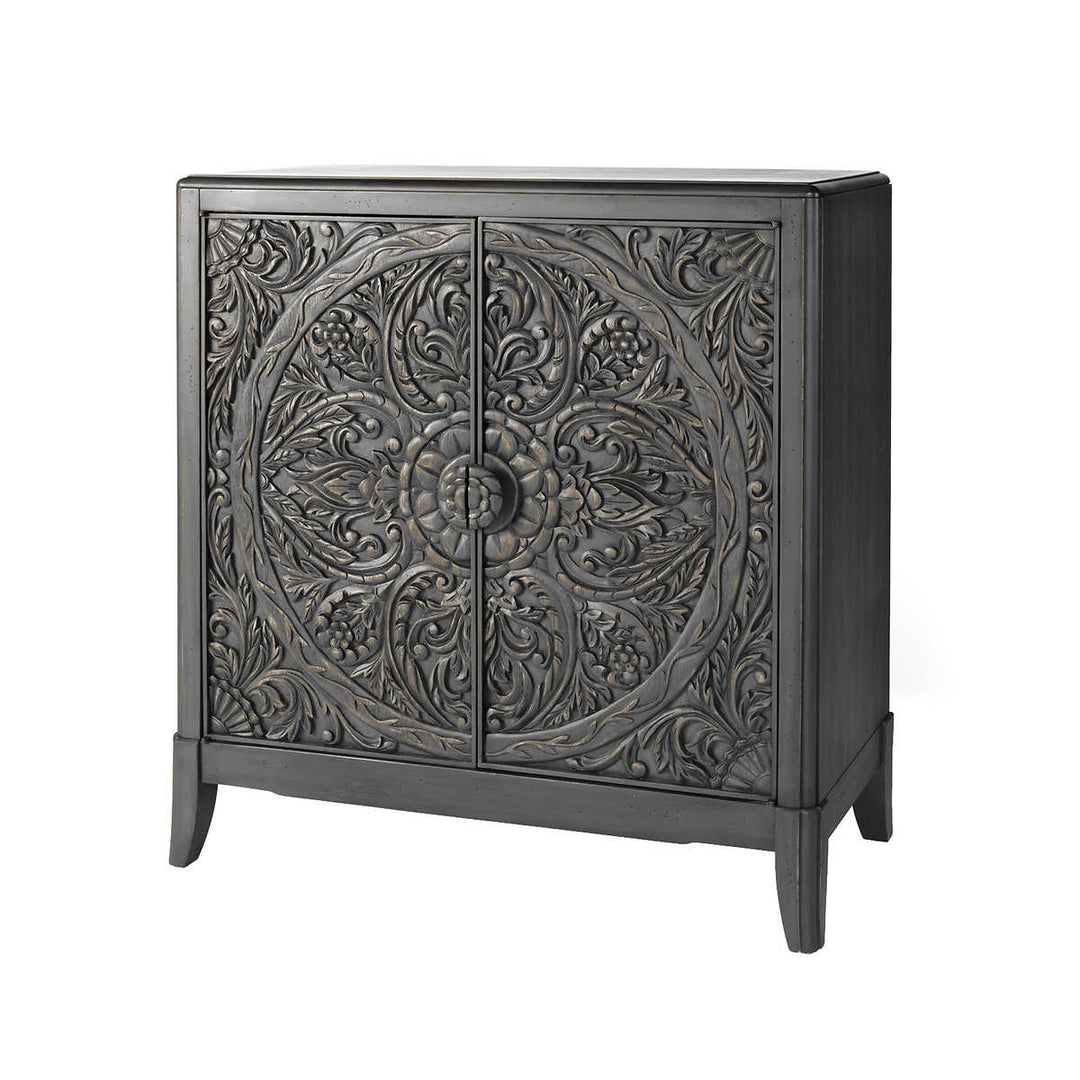 Lita Accent Table with Traditional Balinese Hand-Carvings