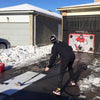 The SportScreen - Écran manuel avec cible de hockey détachable