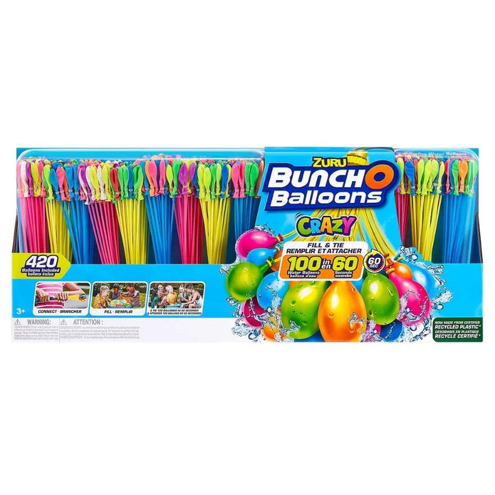 Zuru Bunch o Balloons Self-Tying Rapid Filling Water Balloons - 420-Pack