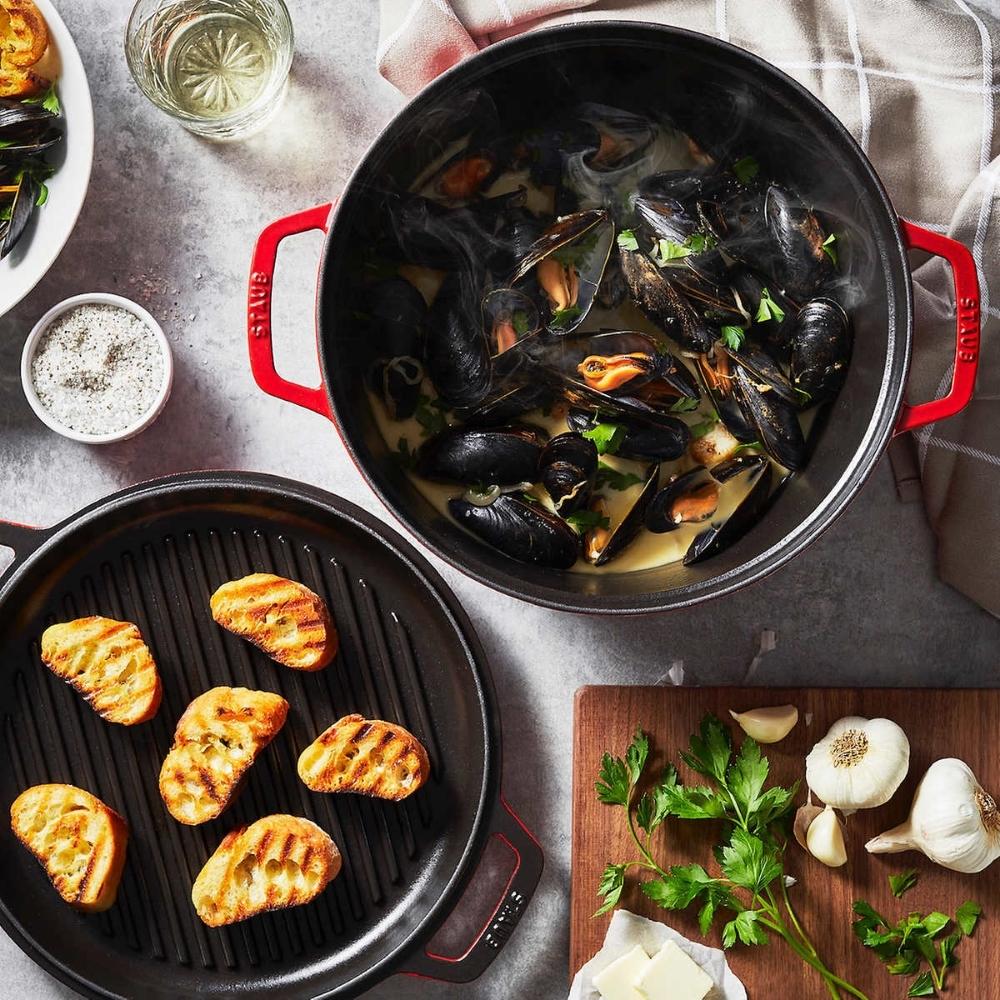 STAUB Braiser with Grill Pan