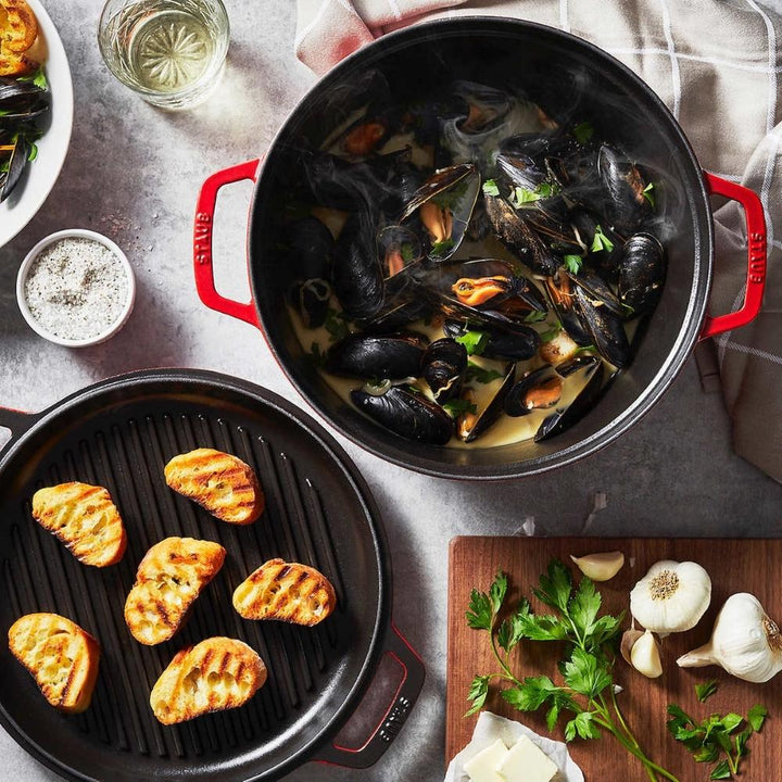 STAUB Braiser with Grill Pan