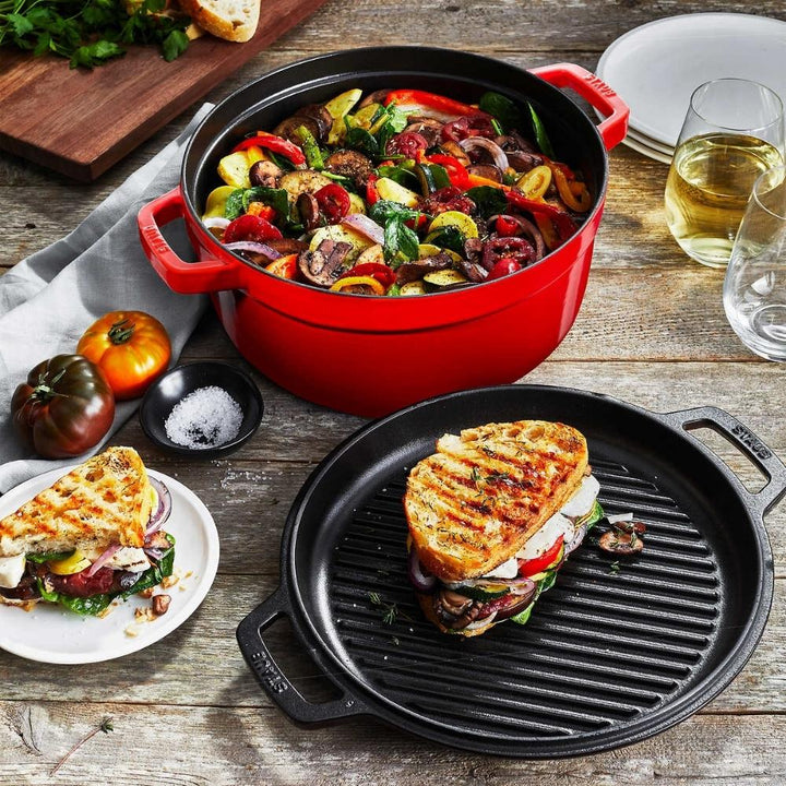 STAUB Braiser with Grill Pan
