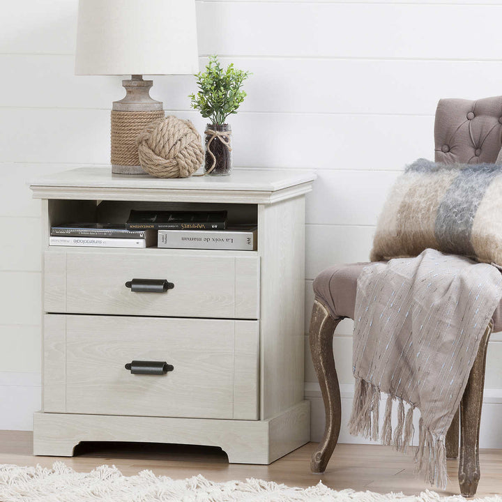 South Shore 2-Drawer Nightstand