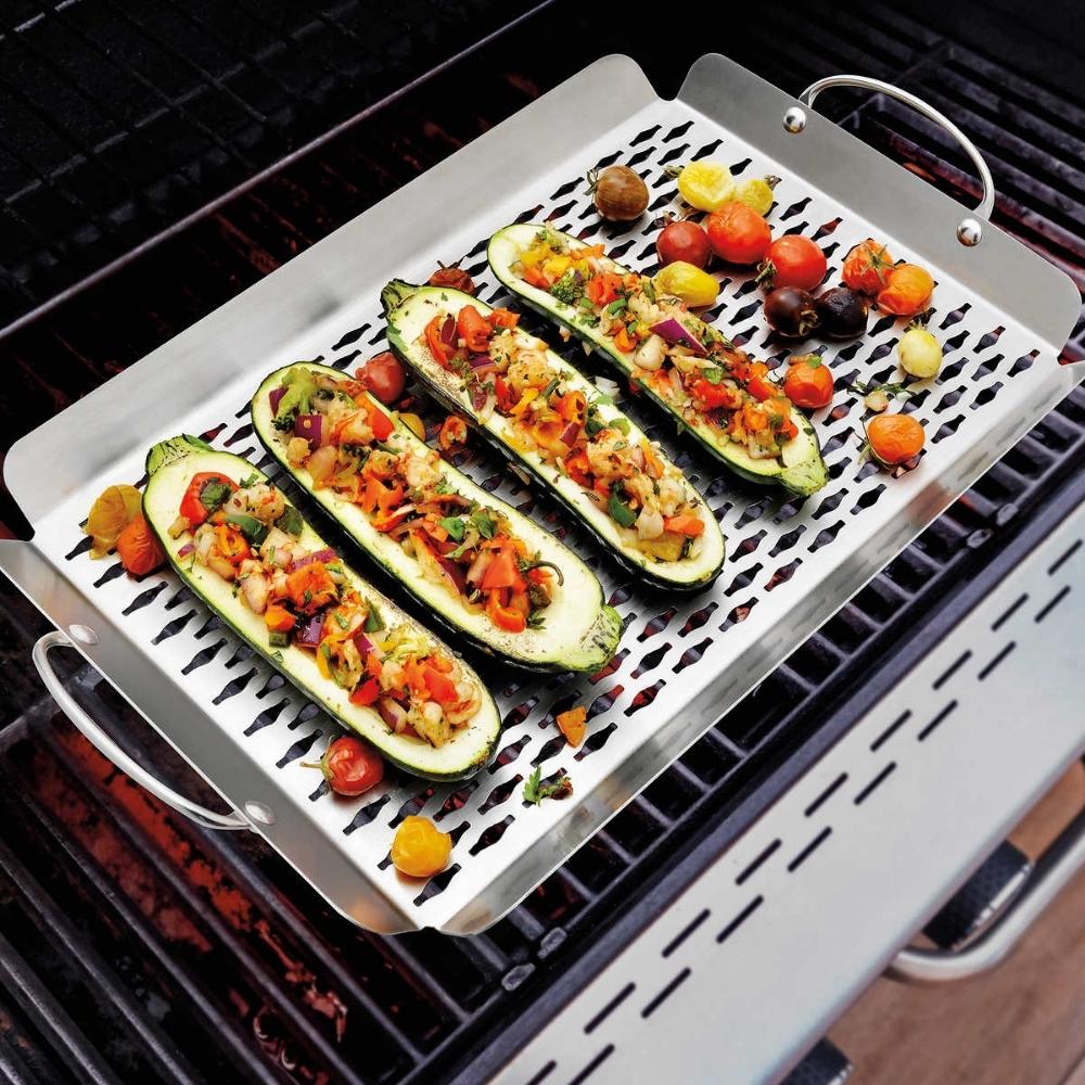Stainless Steel Grill Baskets - 2-Pack