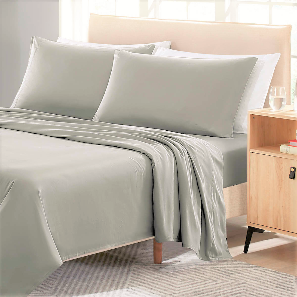 Scott Living - Ensemble de draps en satin de coton à contexture de 220 fils
