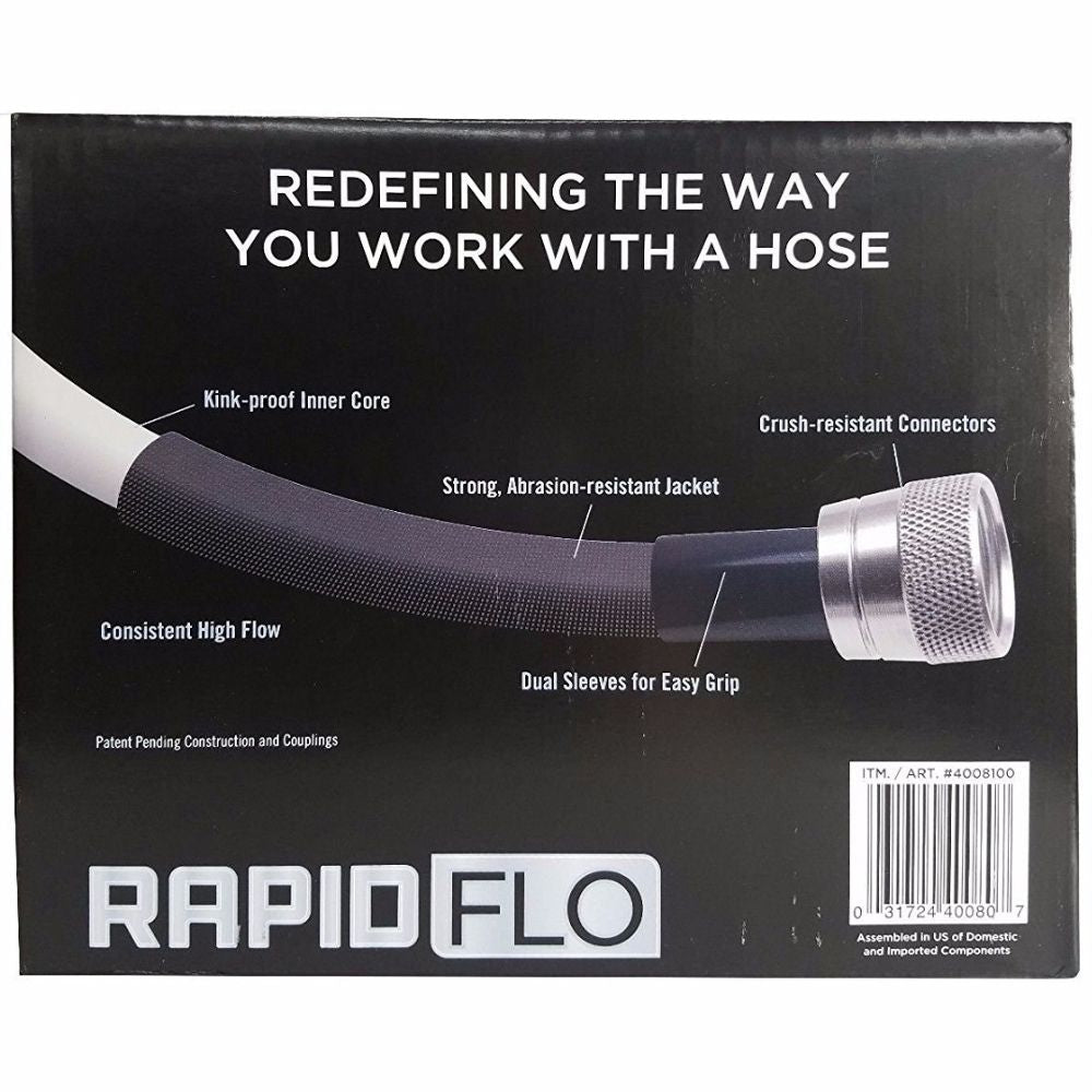 Rapid Flo - Boyau d'arrosage léger et résistant aux plis 1,5 cm 30,5 m