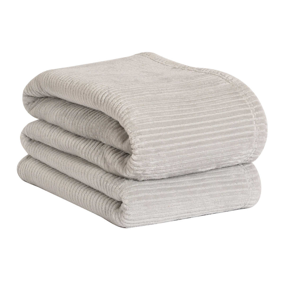Life Comfort Ribbed Plush Throw