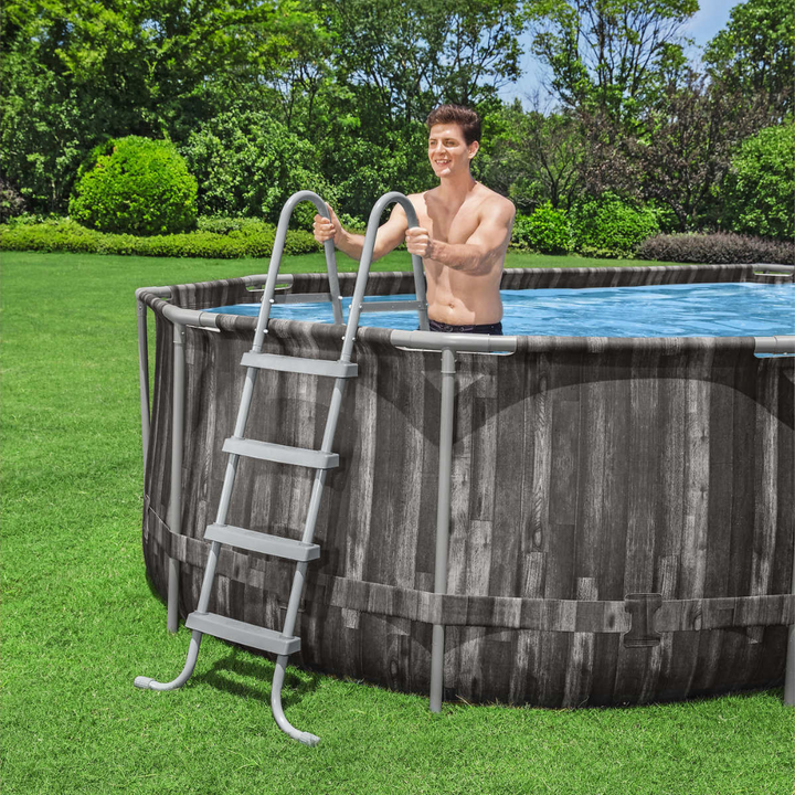 Bestway Power Steel Above Ground Oval Pool Set