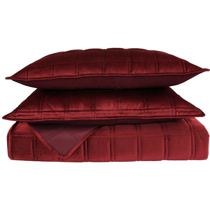 Revolution Home Decor 3-Piece Velvet Quilt Set