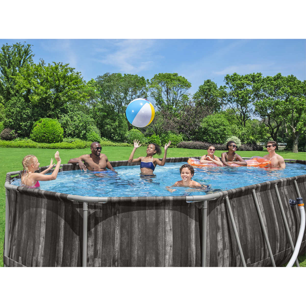 Bestway Power Steel Above Ground Oval Pool Set
